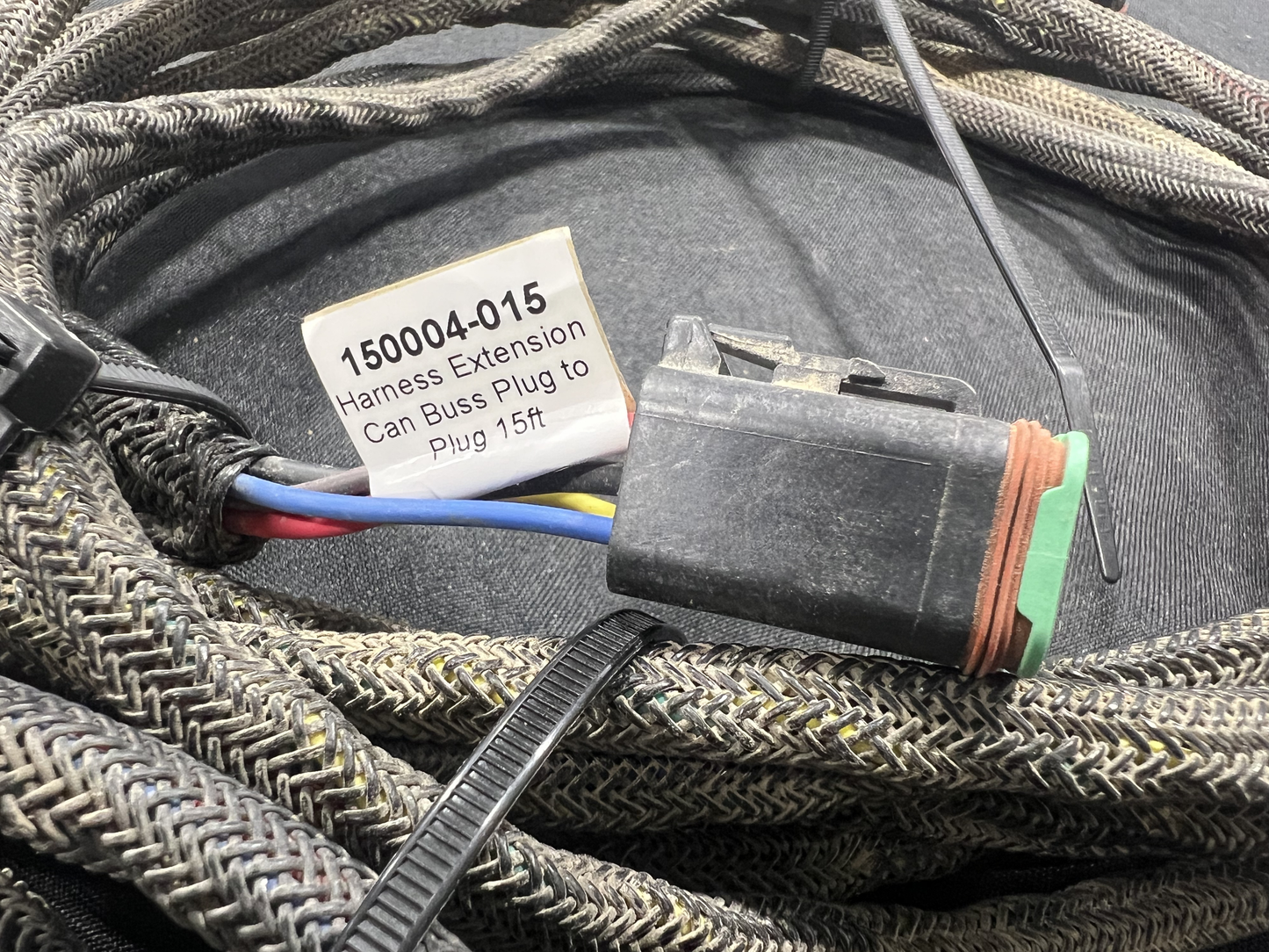 Used Capstan Harness Extension CAN Bus Plug to Plug 15ft PN: 150004-015