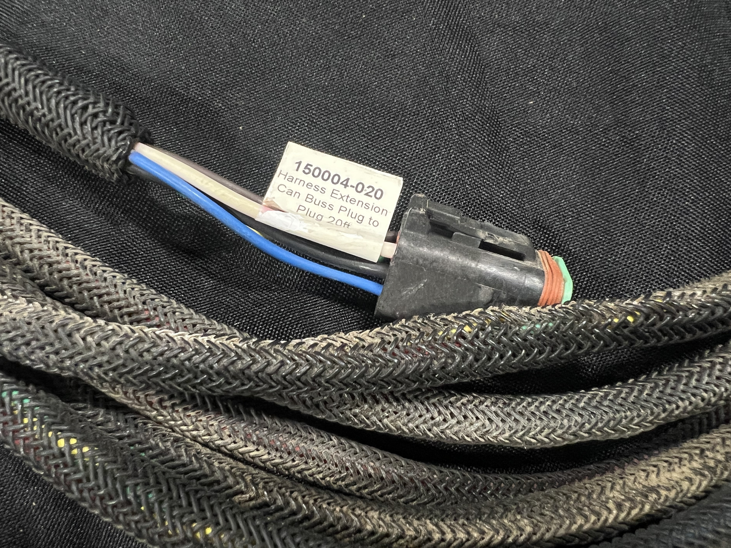 Used Capstan Harness Extension CAN Bus Plug to Plug 20ft PN: 150004-020