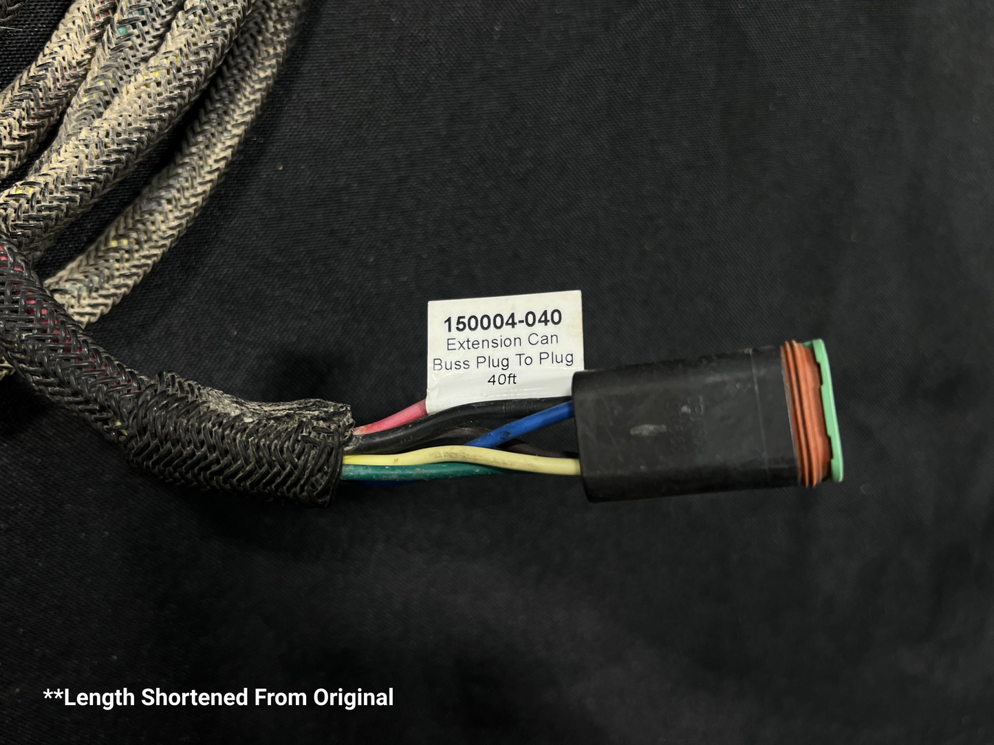 Used Capstan Harness Extension CAN Bus Plug to Plug 23.5 ft (Shortened from Original)