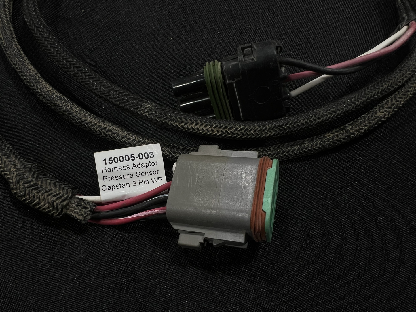 Used Capstan Harness Adapter Pressure Sensor Capstan 3 Pin WP PN: 150005-003